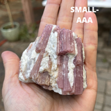 Wild Pink Tourmaline Clusters