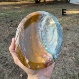 Polished Polychrome Jasper Bowls (Large)