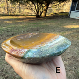 Polished Polychrome Jasper Bowls (Large)
