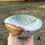 Polished Polychrome Jasper Bowls (Large)