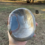 Polished Polychrome Jasper Bowls (Large)