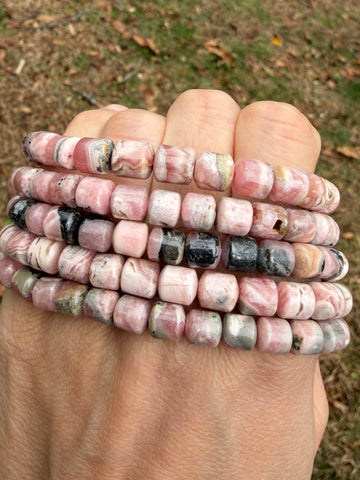 Polished Rhodochrosite Bracelet