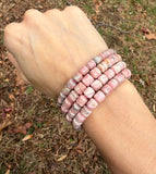 Polished Rhodochrosite Bracelet