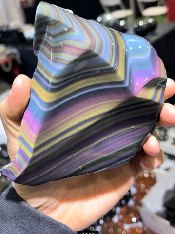 COMING SOON Rainbow Obsidian Freeform
