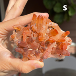 Wild Fire Quartz Clusters