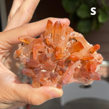 Wild Fire Quartz Clusters